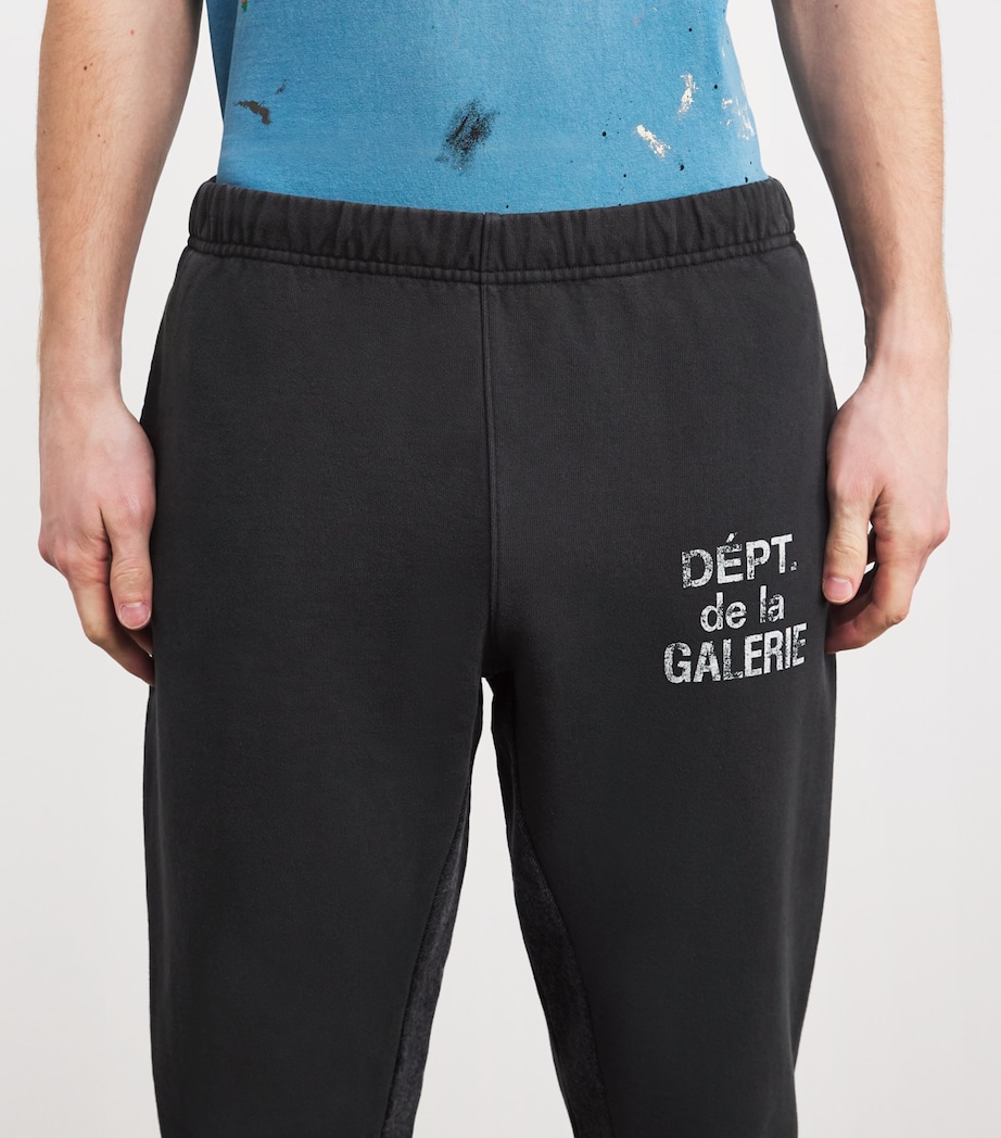 Logo Print Flared Sweatpants VINTAGE BLACK Image 6