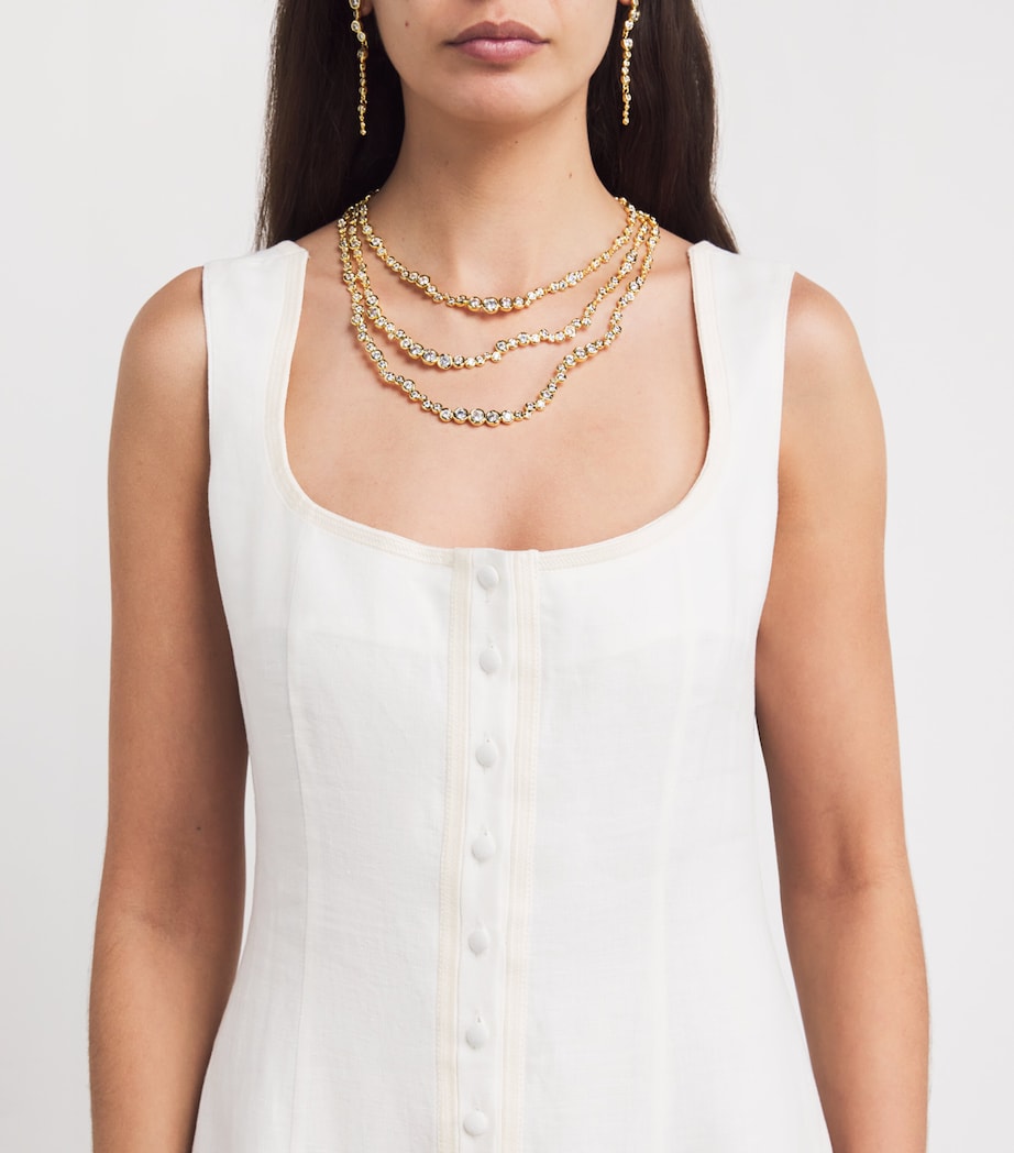 Linen Mila Midi Dress OFFWHITE Image 6