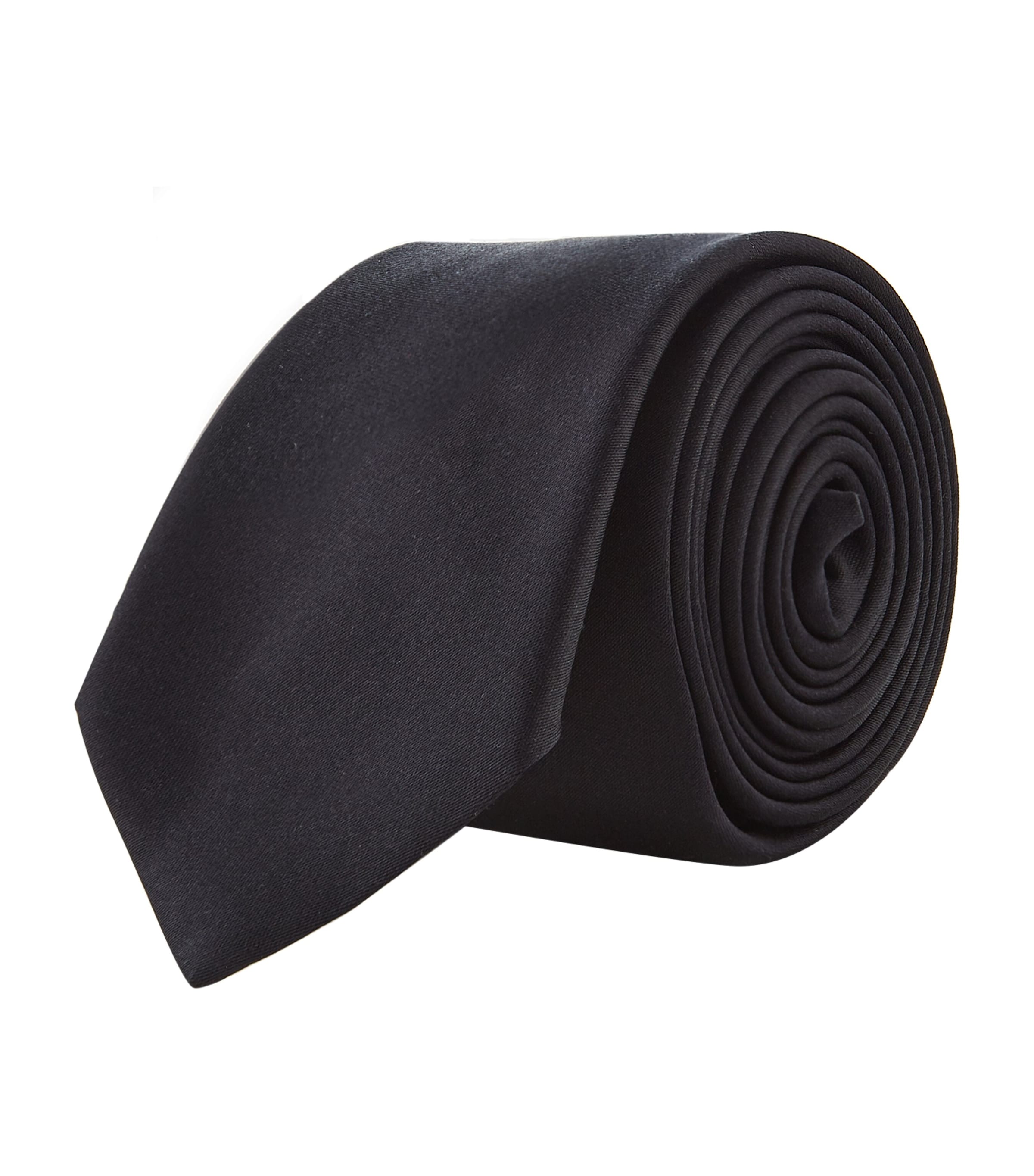 Shop Dolce & Gabbana Silk Tie In Black