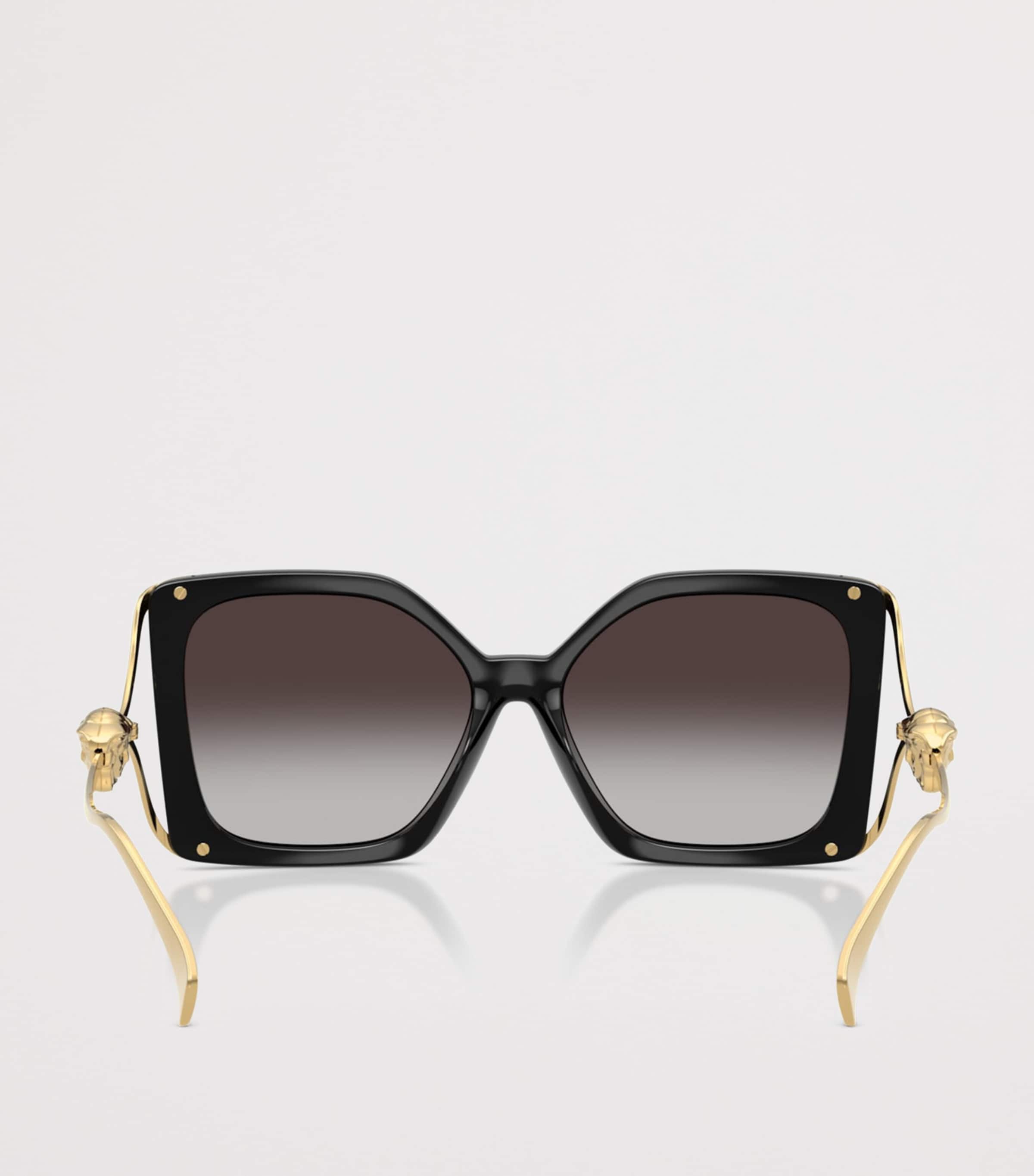 Versace Medusa Plaque Maxi Sunglasses Black Image 4