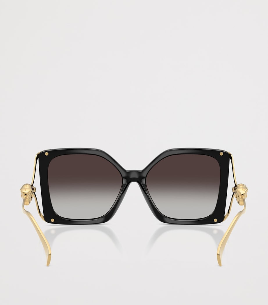 Versace Medusa Plaque Maxi Sunglasses Black Image 4