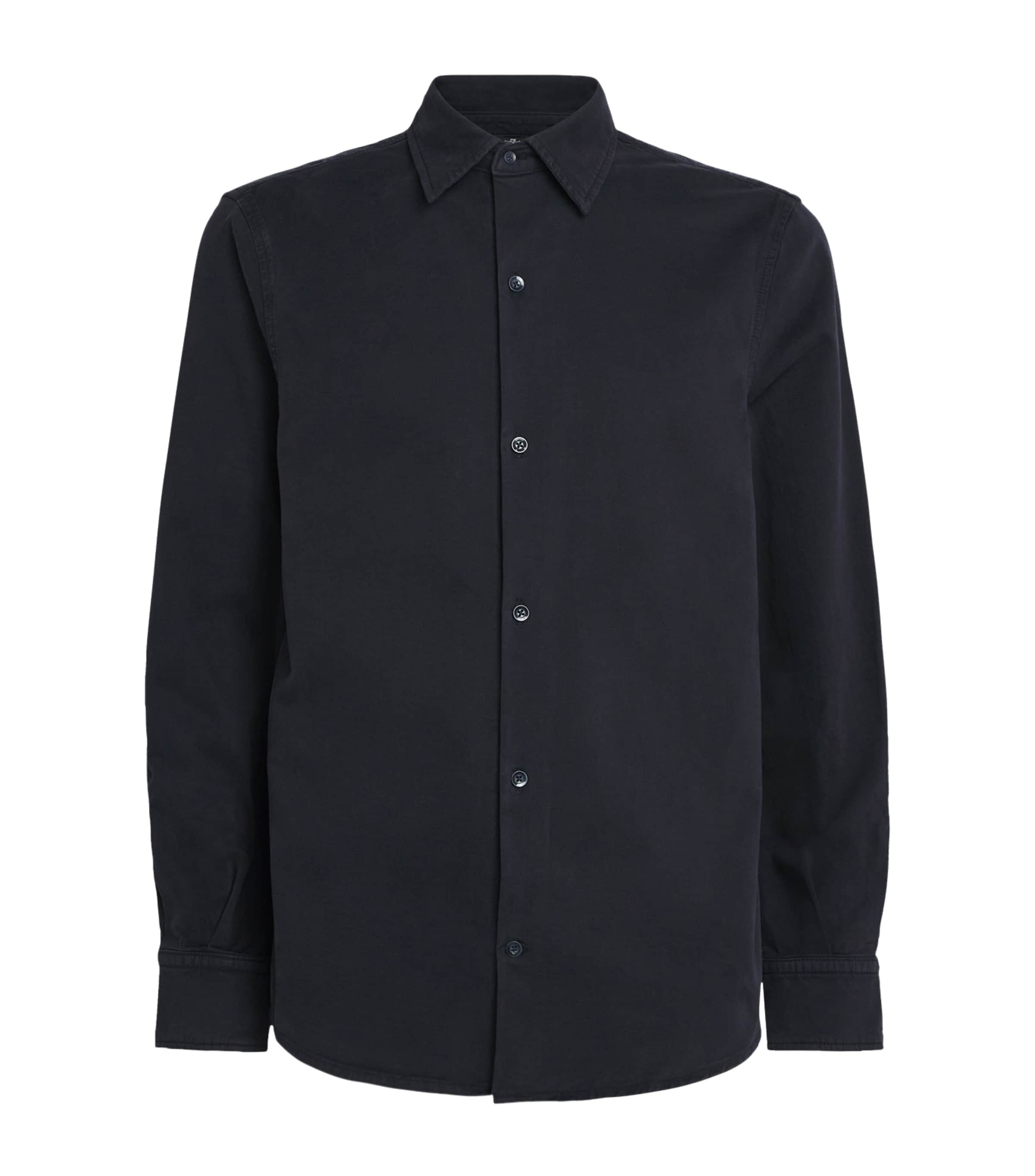 7 For All Mankind Stretch-cotton Shirt In Multi