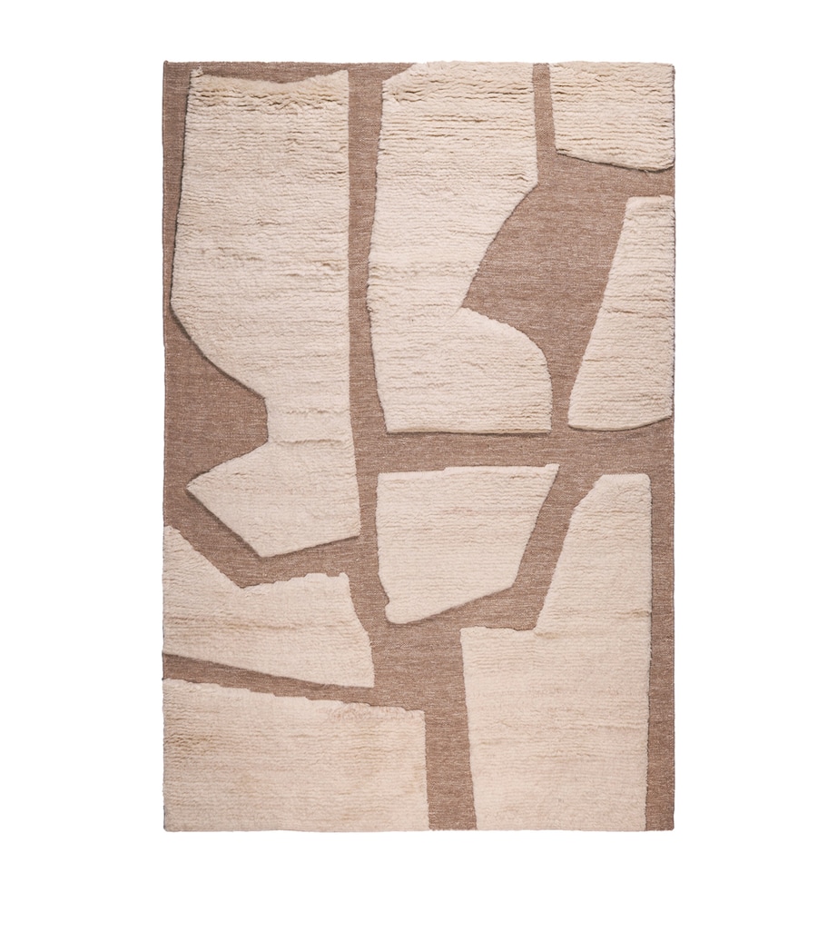 Wool Fossil Tan Rug (2.74m x 1.83m) NEUTRAL Image 1