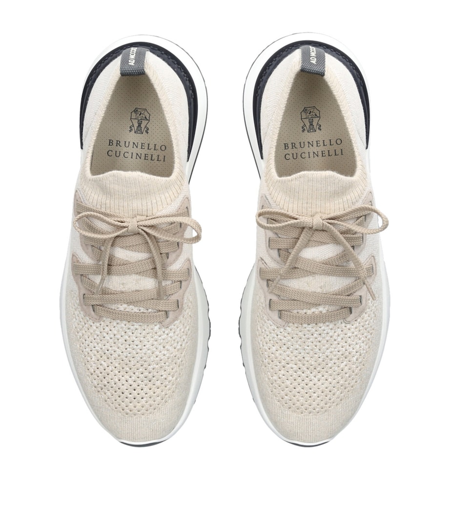 Knitted Sneakers BEIGE Image 4