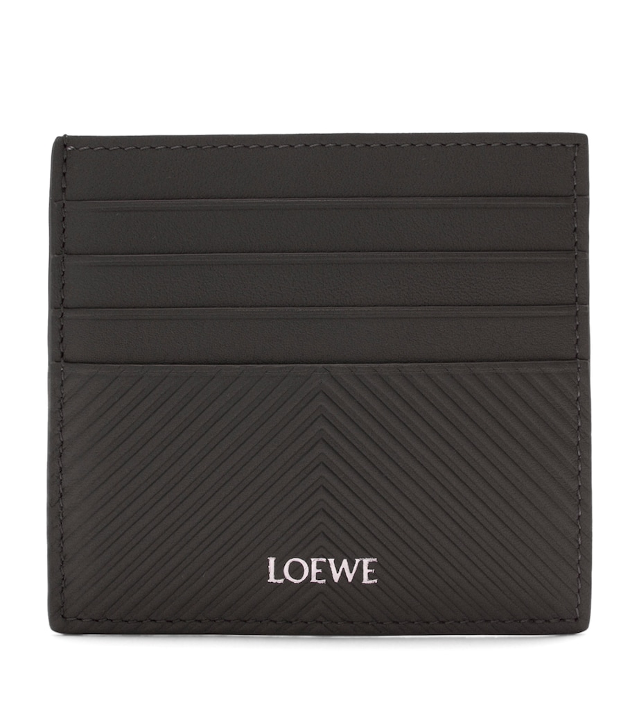 Leather Open Card Holder DARK GREY Image 1
