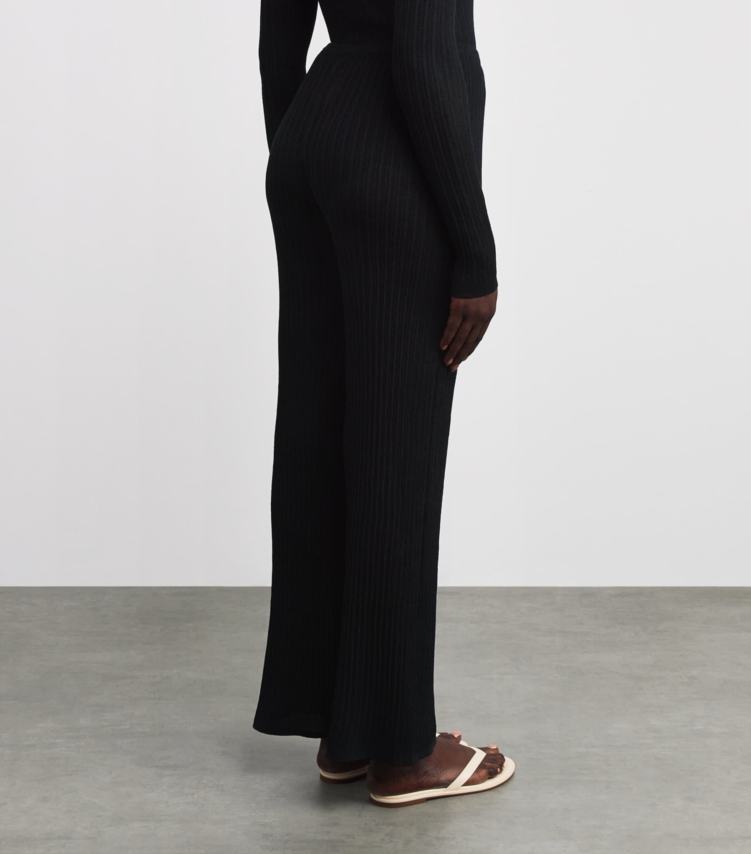 Sheer Knit Sweatpants ONYX Image 4