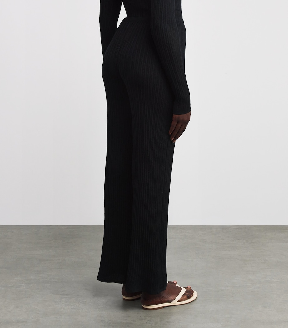 Sheer Knit Sweatpants ONYX Image 4