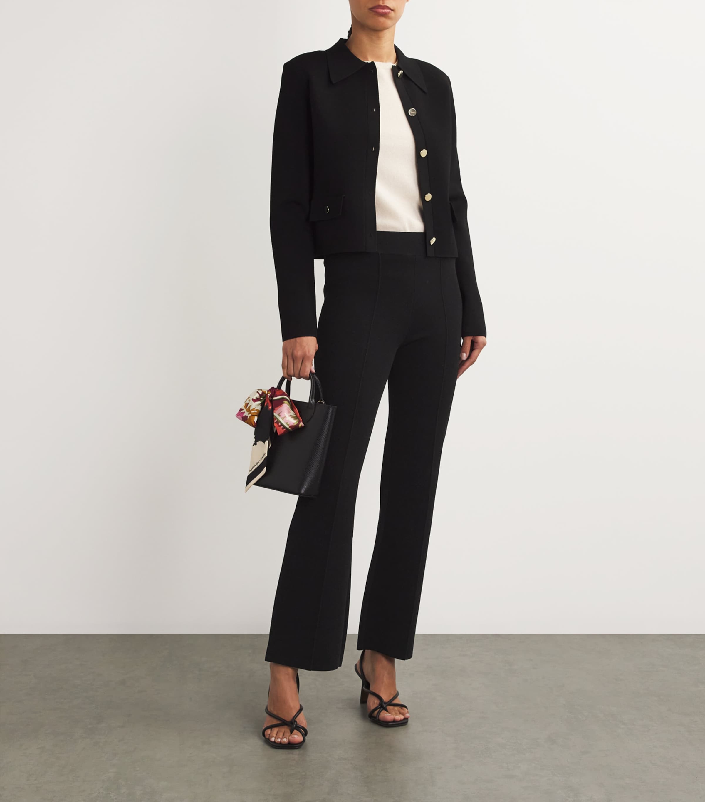 Stretch-Knit Bray Trousers BLACK Image 2