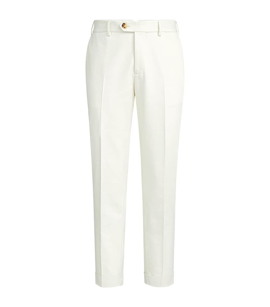Brunello Cucinelli Mens Cotton-Virgin Wool Trousers Image 1