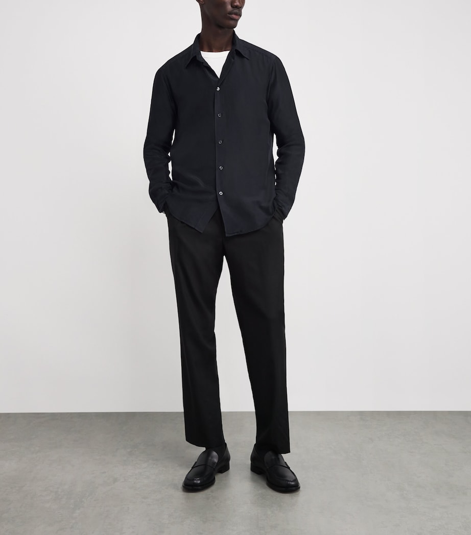 Silk Shirt 170 NAVY Image 2