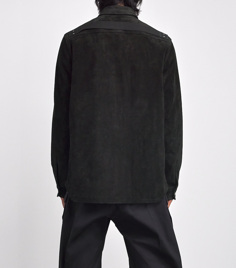 Suede Overshirt BLACK Image 4