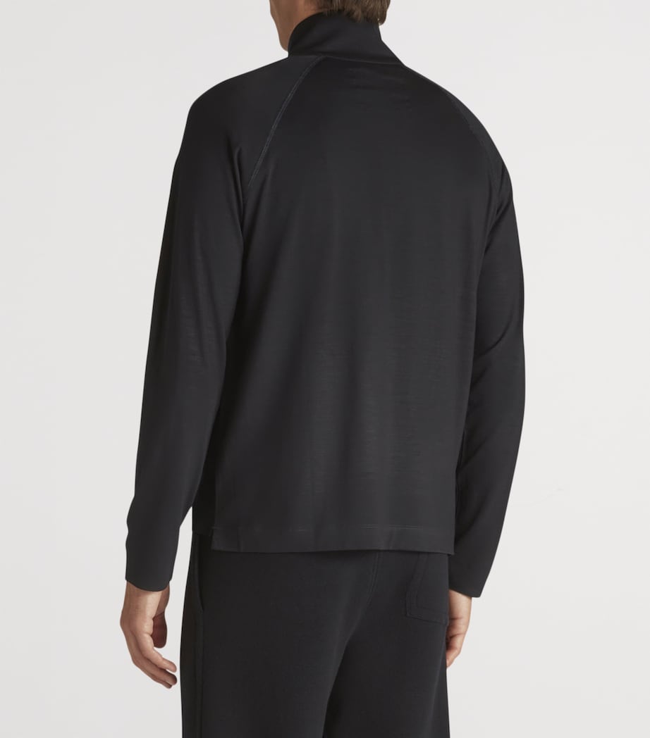 Wool Quarter-Zip Sweatshirt 416HOUSE NAVY Image 5