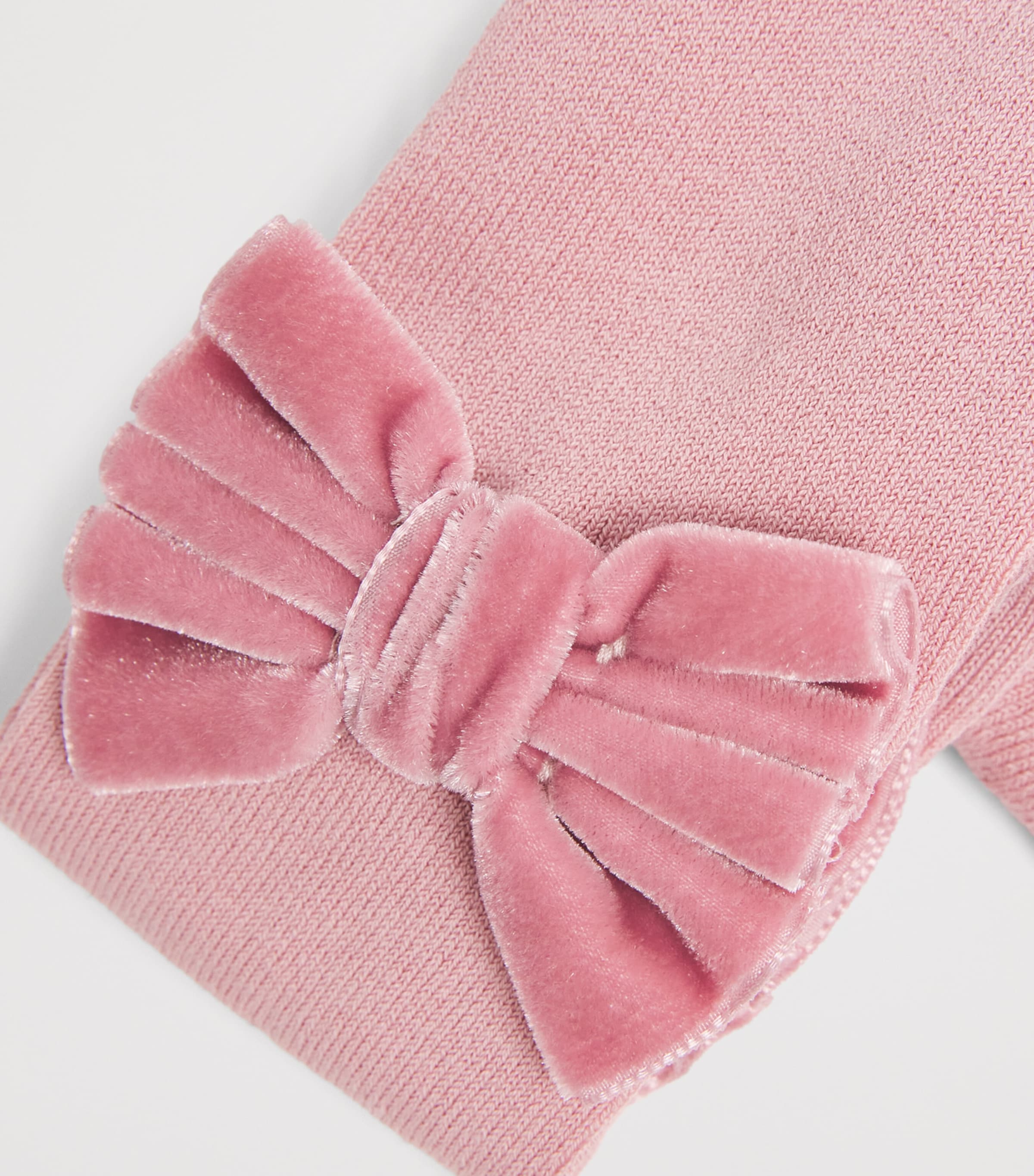 Cotton Blend Bow Tights 15 BABY PINK Image 2