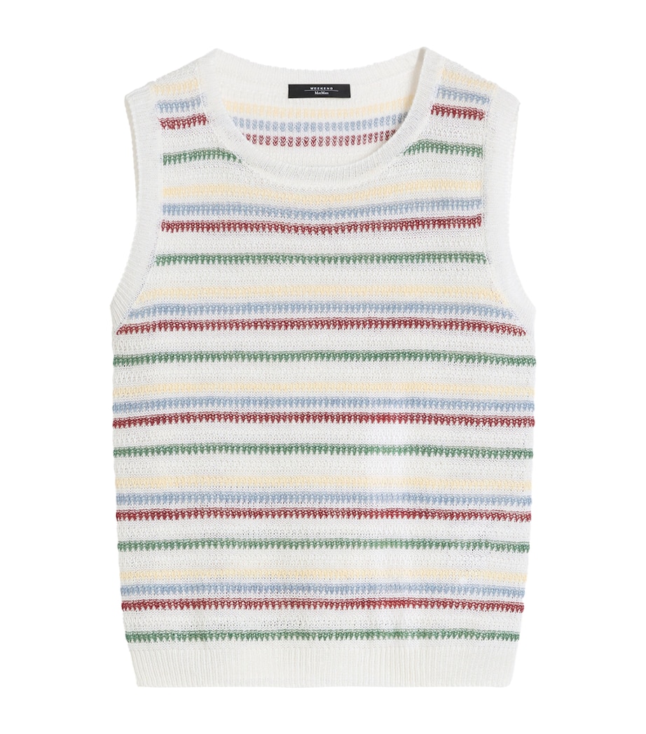 Linen Sweater Vest MULTICOLOUR Image 1