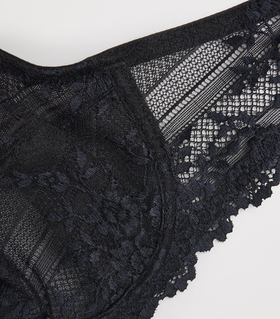 Wacoal Womens Embrace Lace Underwired Bra Black/night Sky Image 4