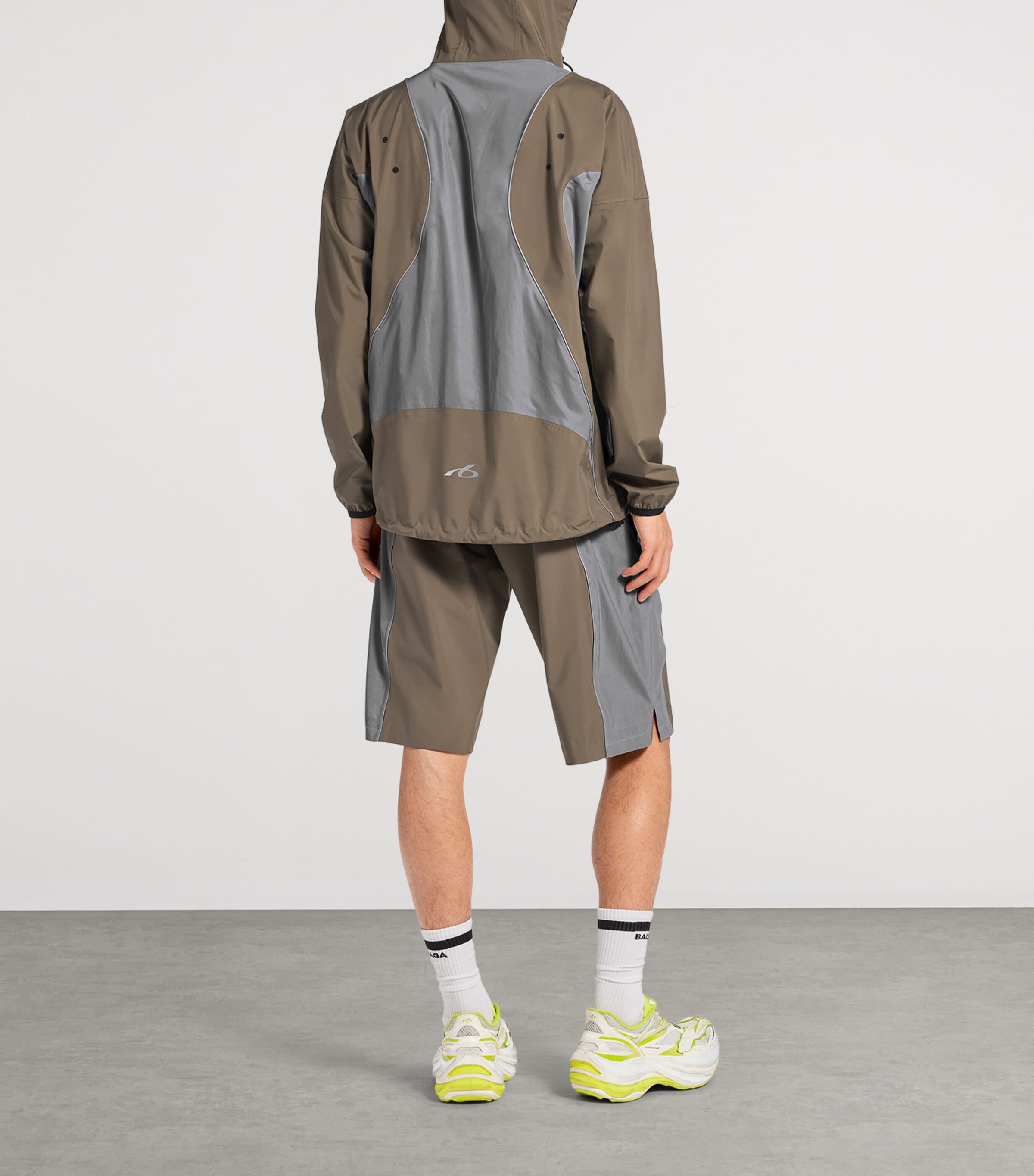 Balenciaga Mens Reflective Techwear Zip-Up Jacket Image 3