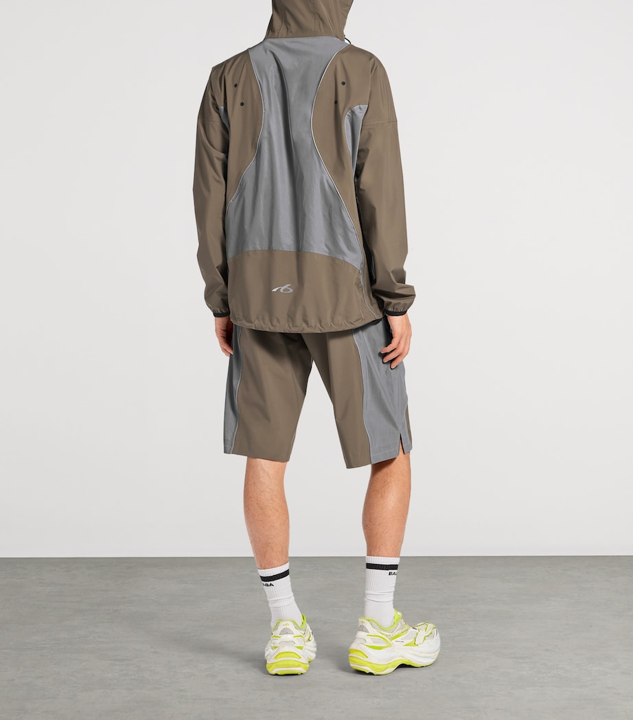 Balenciaga Mens Reflective Techwear Zip-Up Jacket Image 3