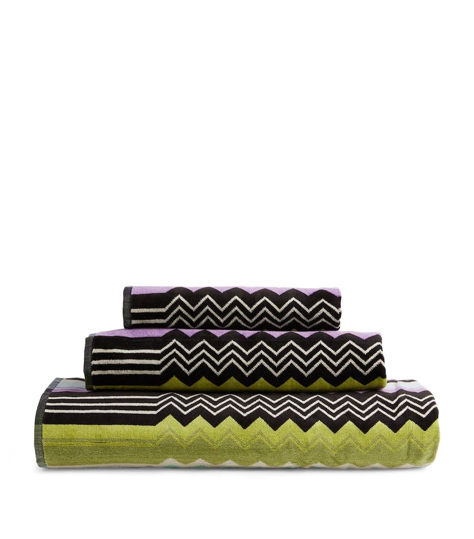 Missoni Home Giacomo Bath Towel (70cm x 115cm) Multi Orng Image 1