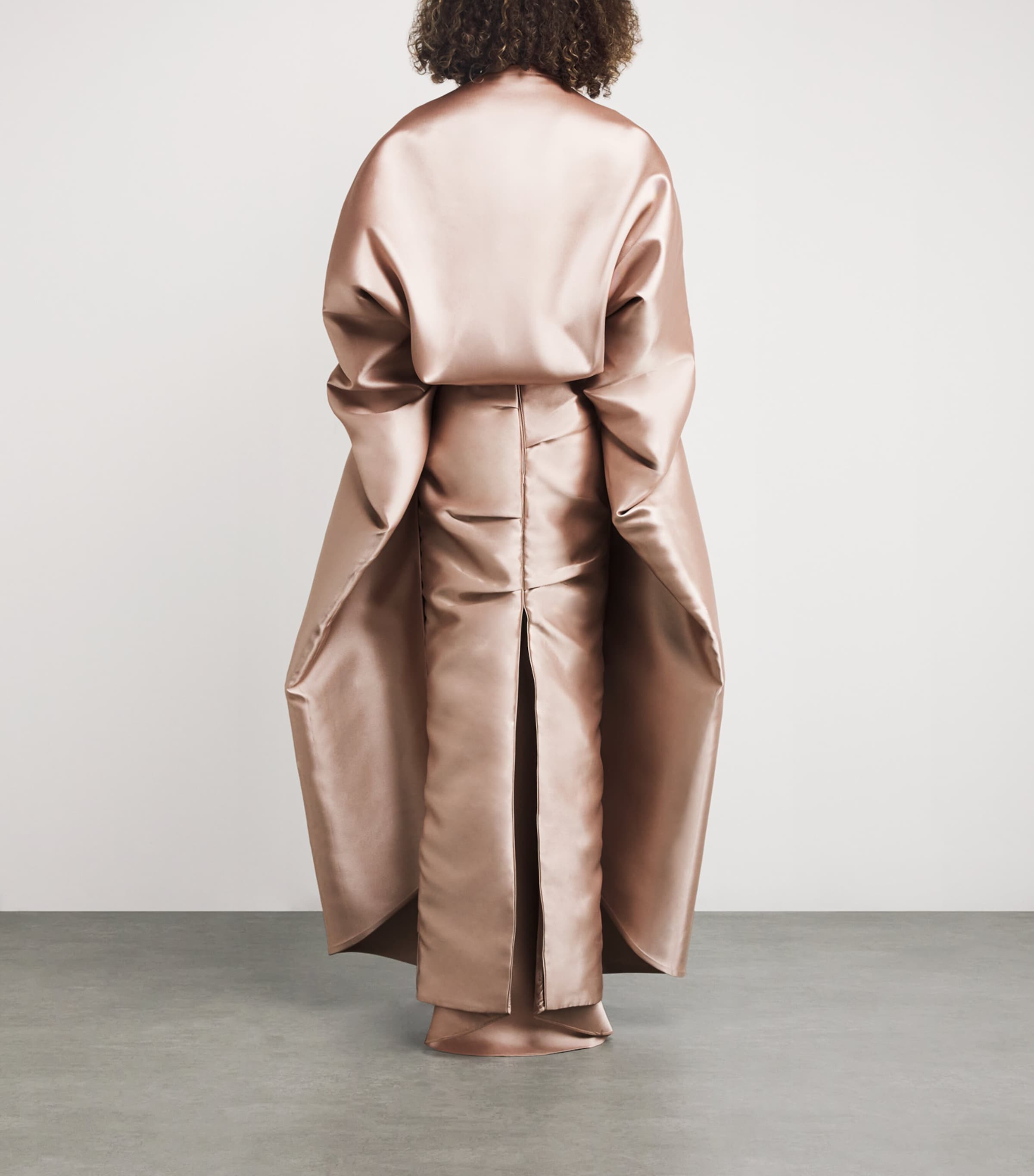 Draped Mikado Gown PINK Image 3