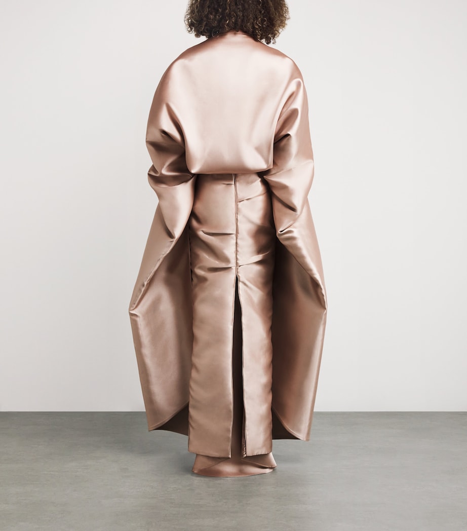 Draped Mikado Gown PINK Image 3