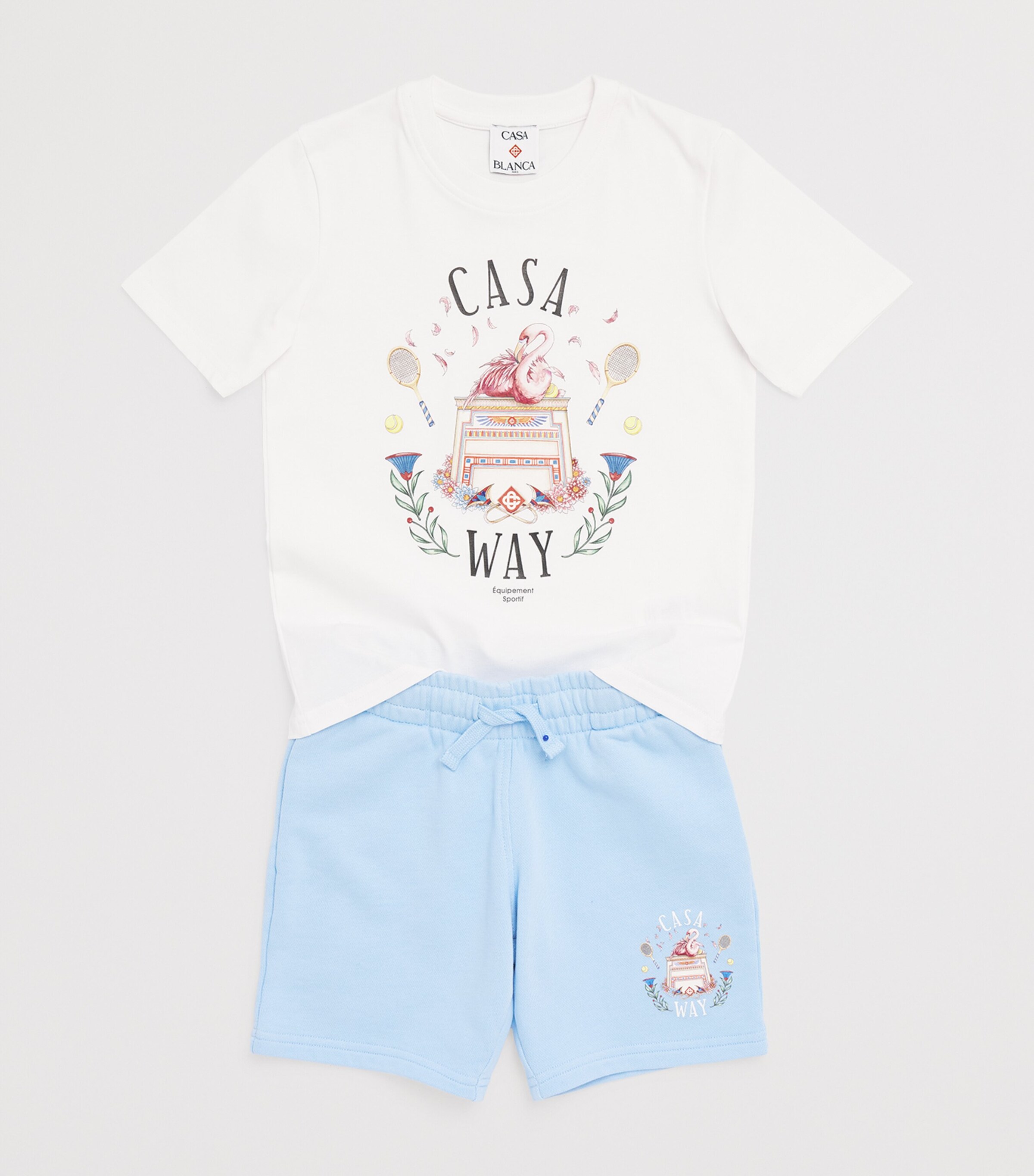 Casablanca Kids Casa Way Sweatshorts (3-14 Years) Casaway Image 3