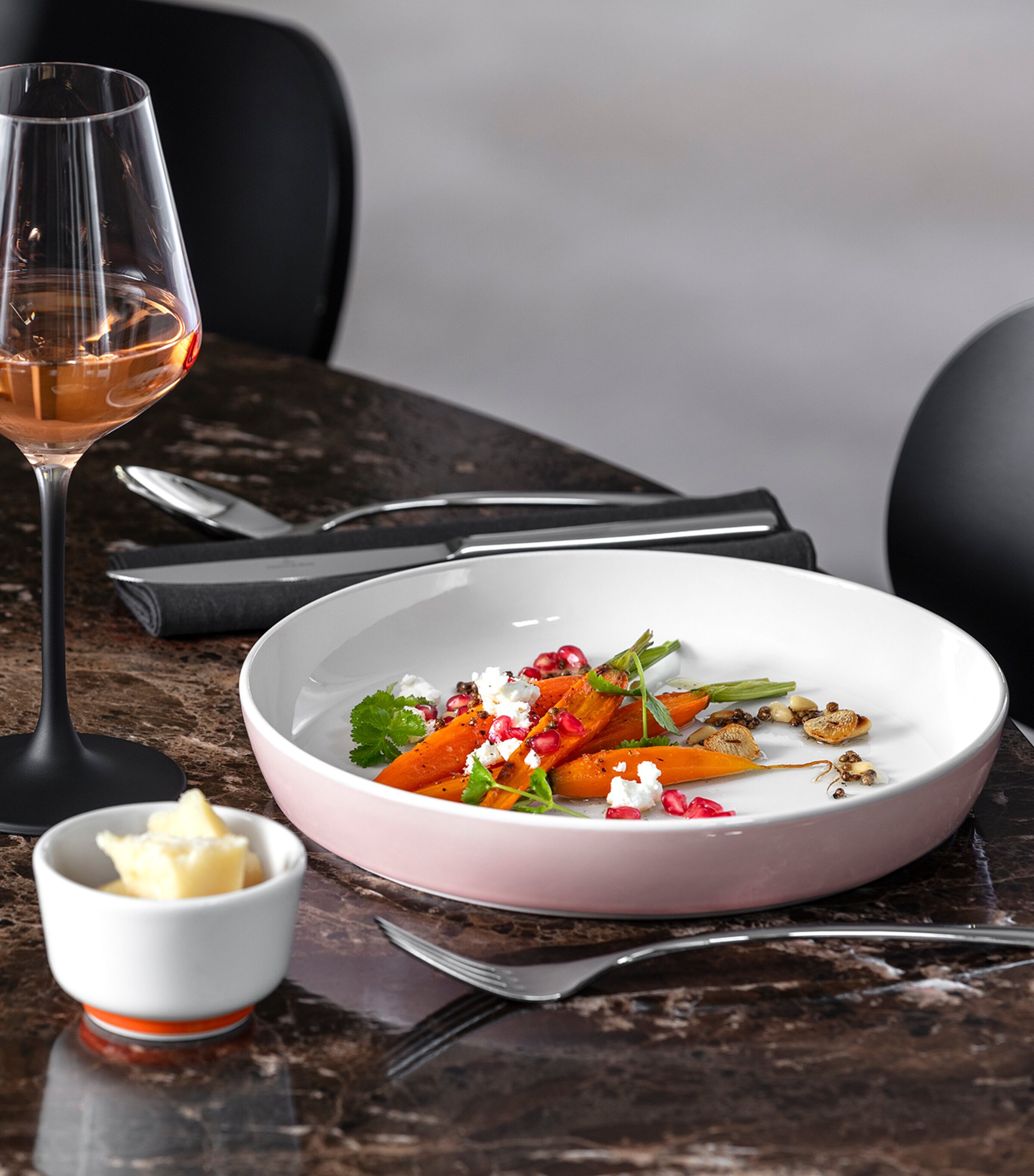 Porcelain Memphis Pasta Bowl (24cm) WHITE Image 2