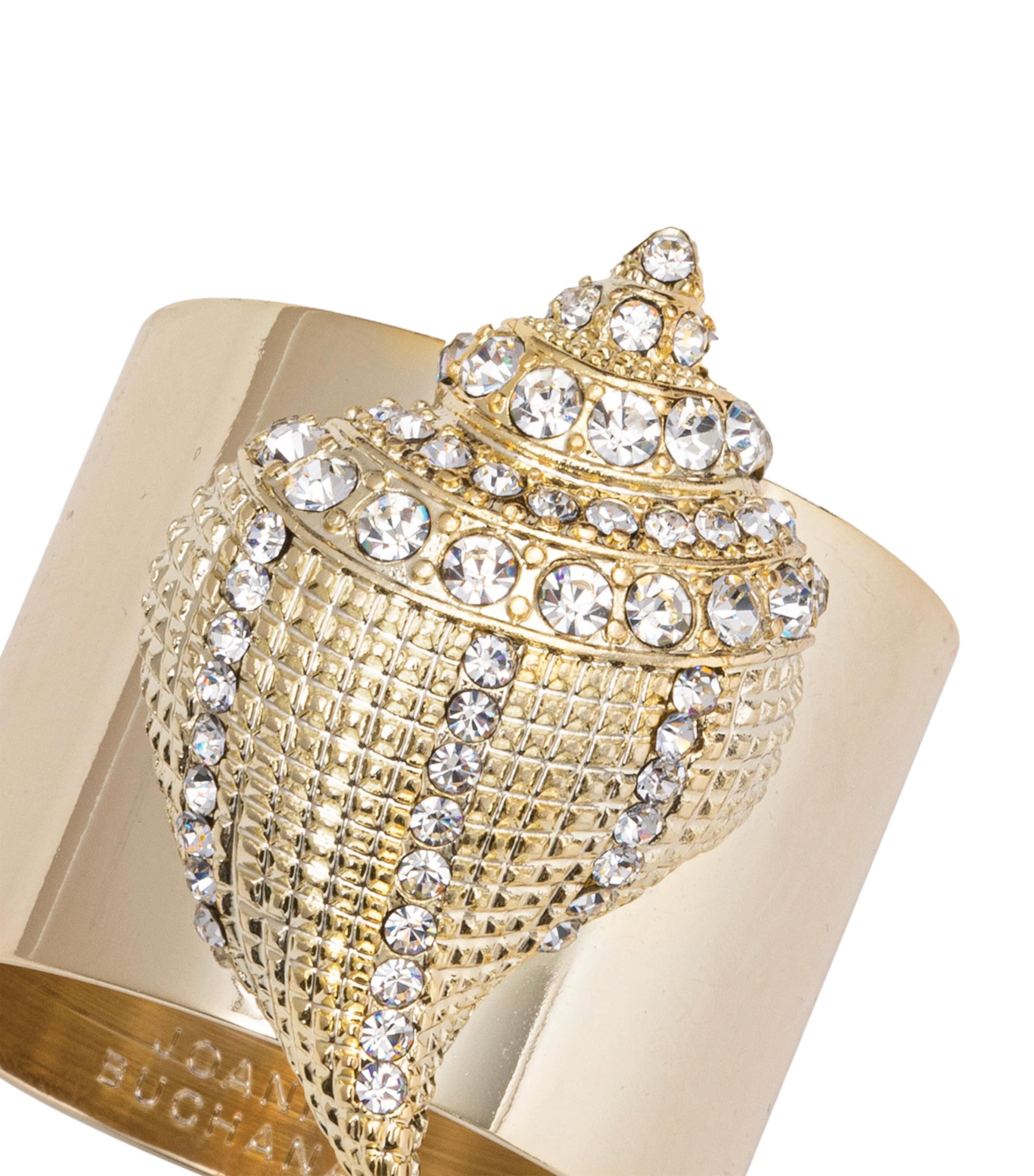 Shell Napkin Rings (Set of 2) GOLD Image 2