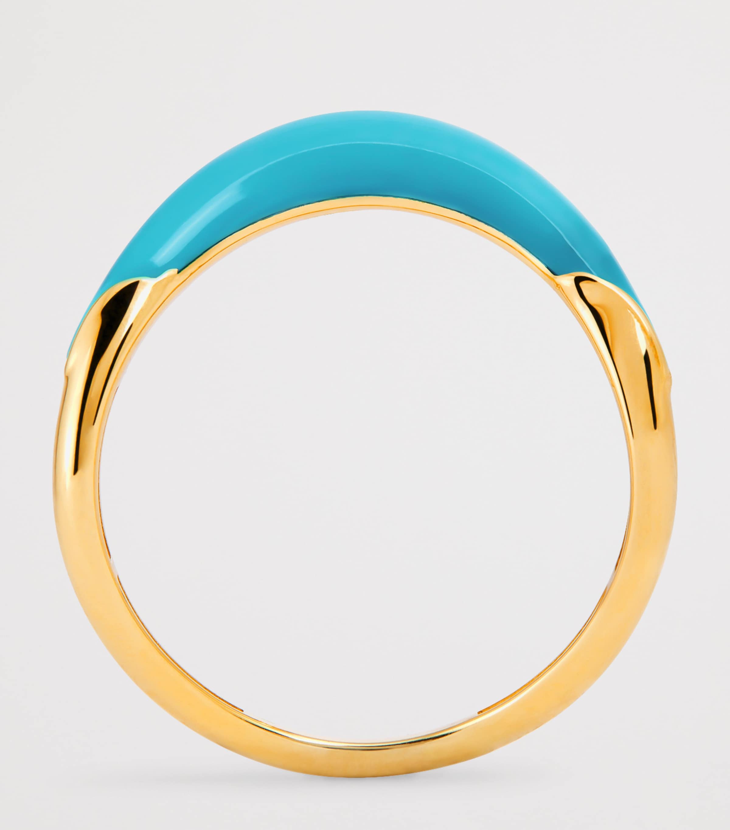Yellow Gold Boa Stackable Stone Ring YELLOW GOLD Image 3