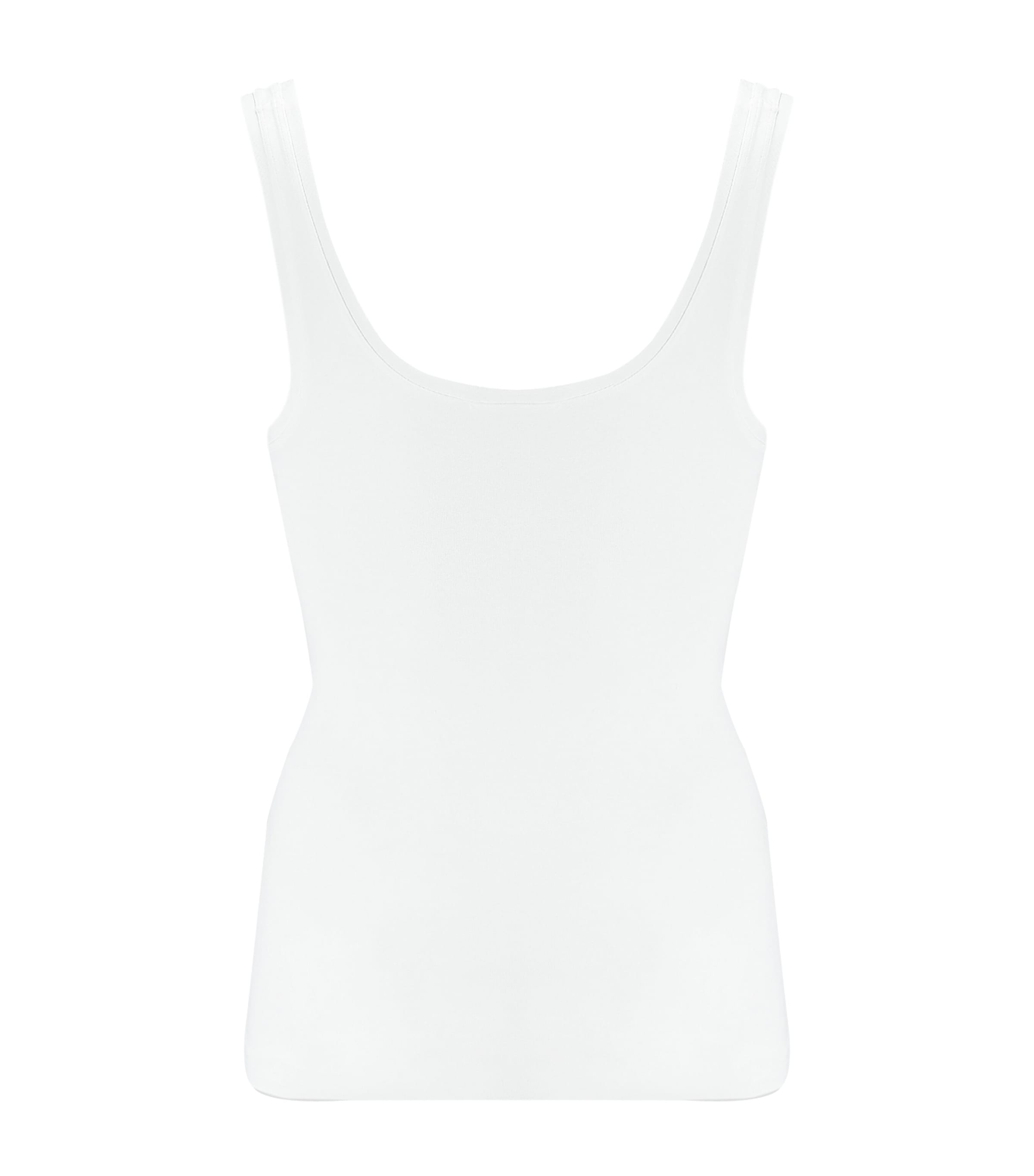 Touch Feeling Tank Top WHITE Image 3