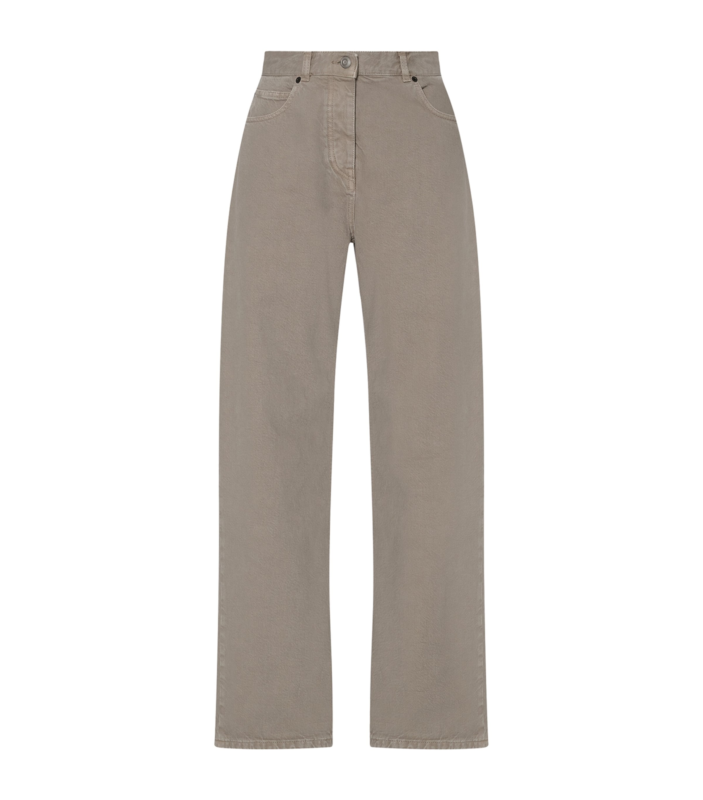 The Row Womens Finbar Straight Jeans Smoke Grey Image 1