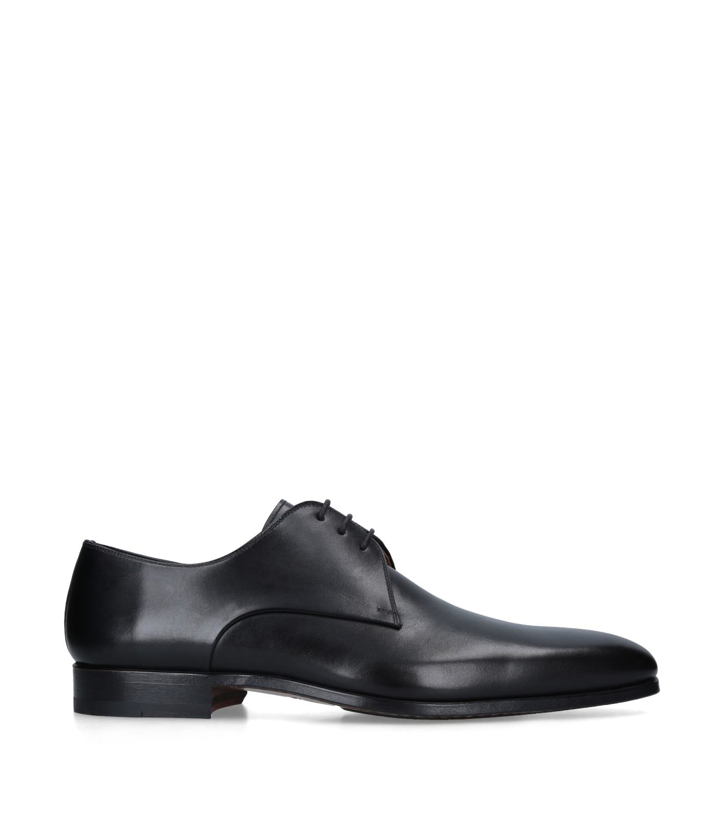 Magnanni Man Lace-up Shoes Black Size 7.5 Leather In Black