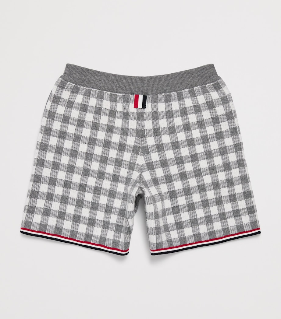 Gingham Split-Hem Shorts (2-12 Years) LT GREY Image 2