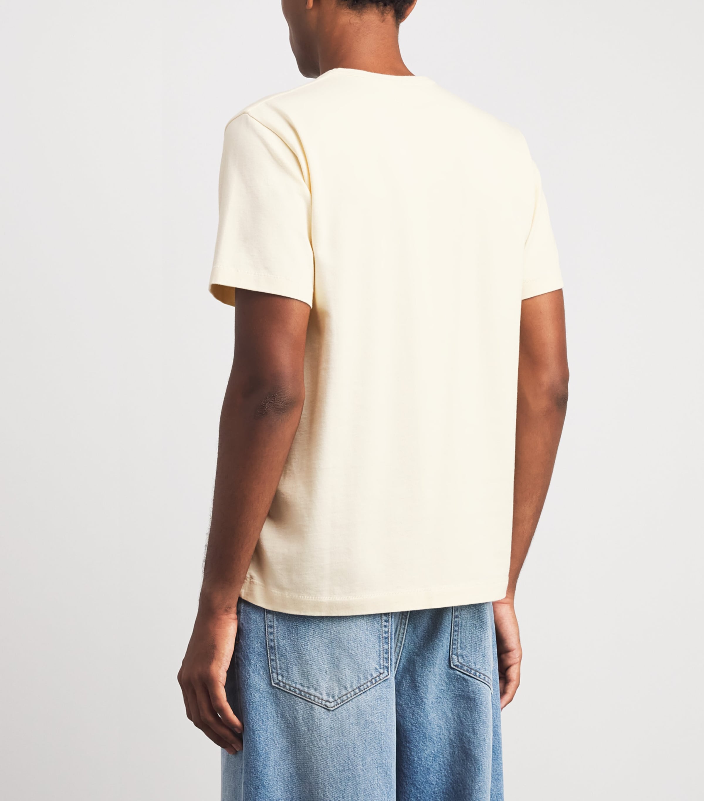 JW Anderson Mens Cotton Picking Fruit T-Shirt Ecru Image 5