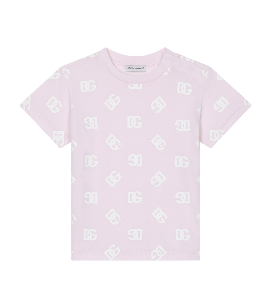 Logo Print T-Shirt (3-30 Months) F3721-VERY LIGHT POW Image 1