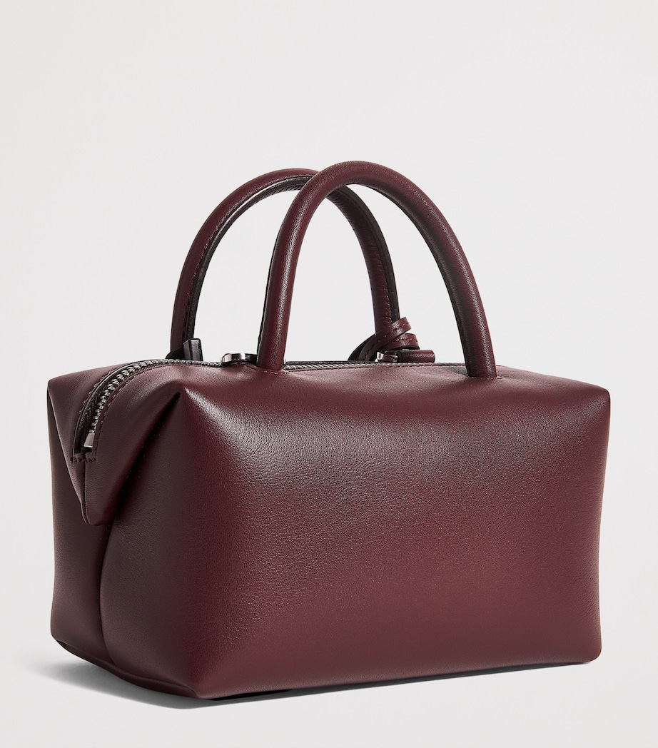 Small Leather Bowler Bag BORDEAUX Image 3