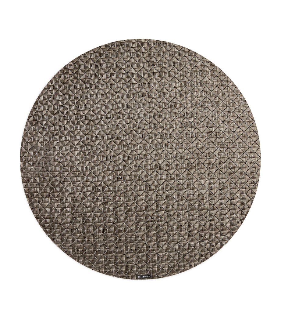 Origami Round Placemat (38cm) COCOA Image 1