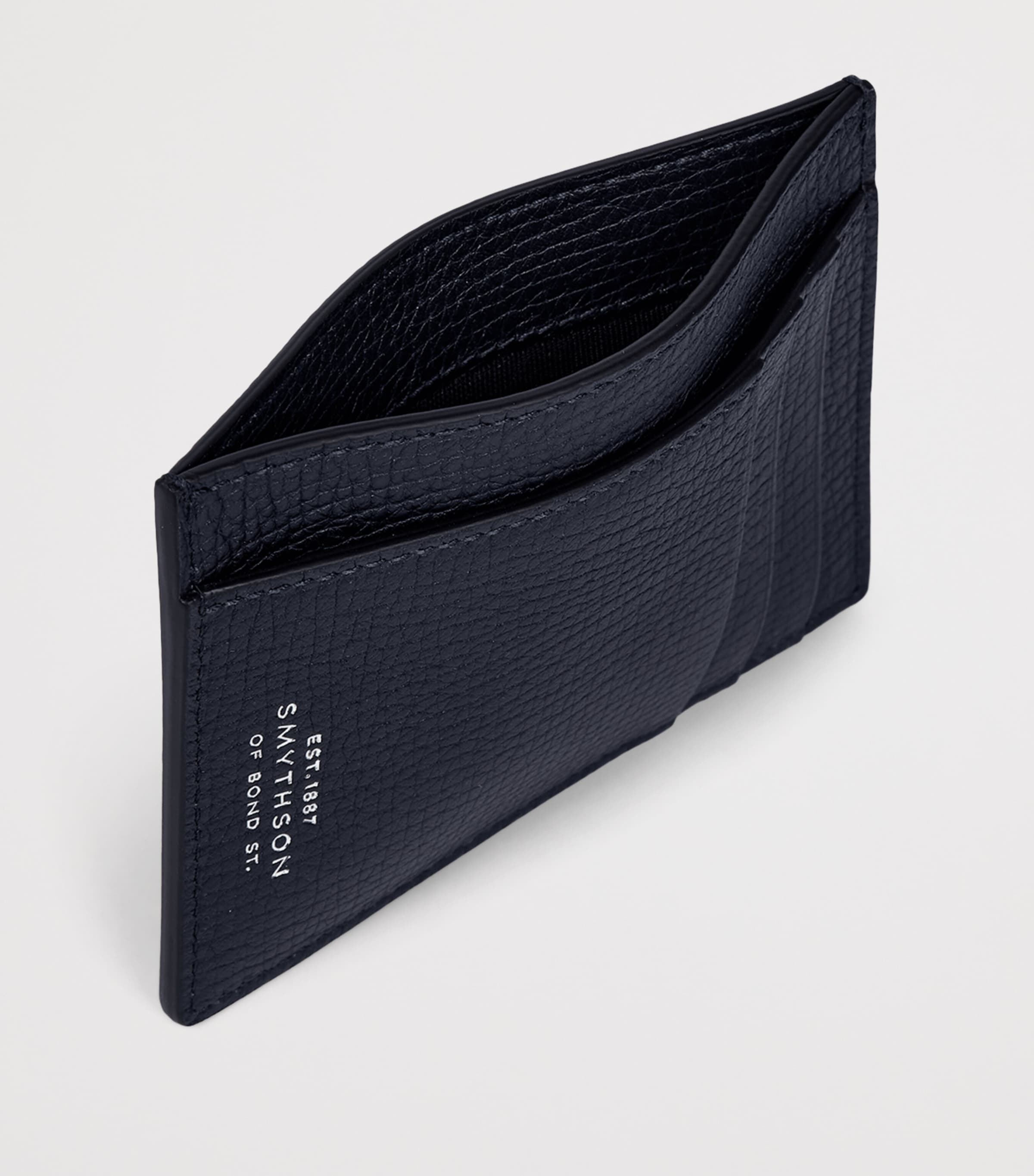Smythson Calfskin Ludlow Card Holder Navy Image 3