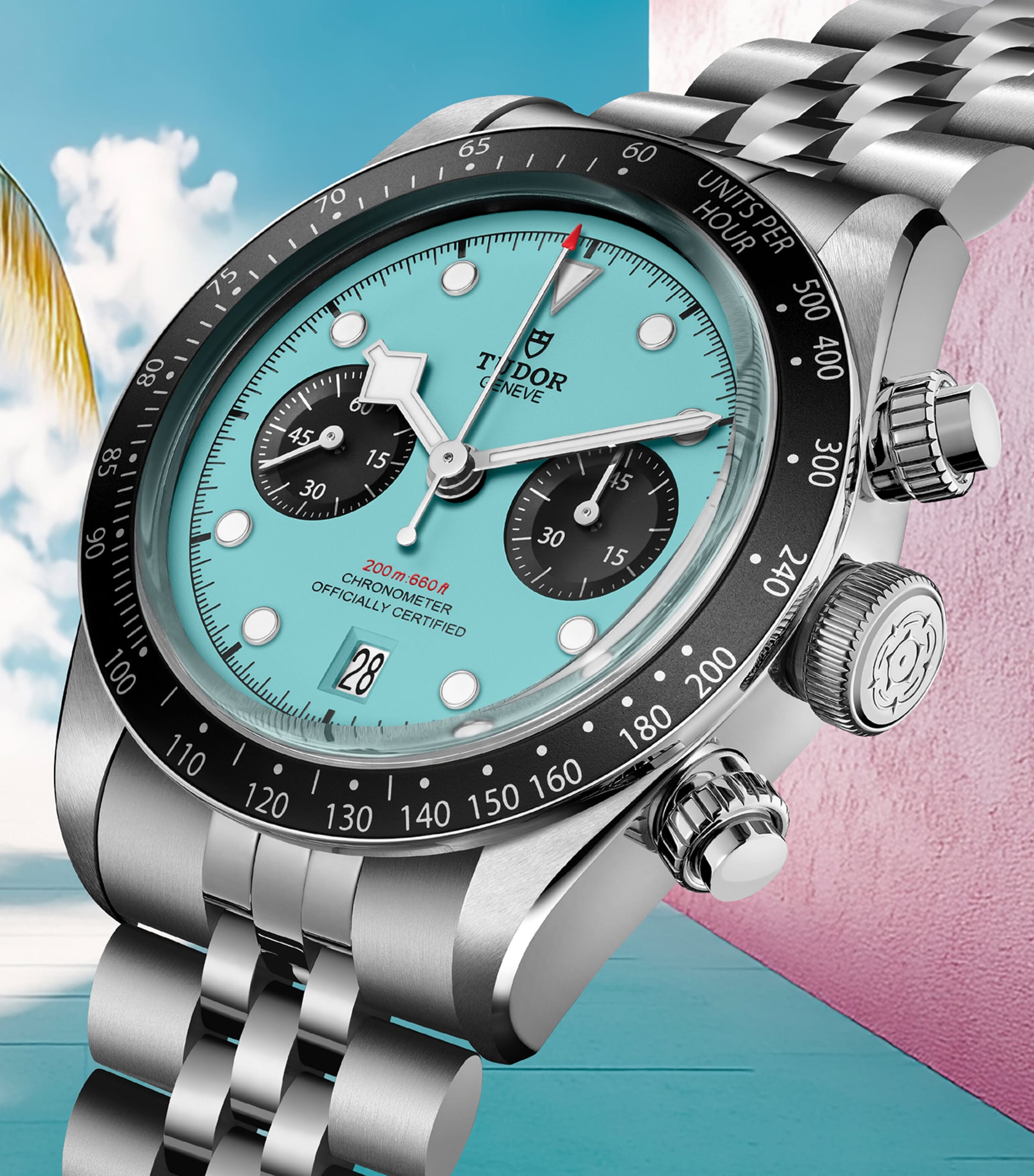 Black Bay Chrono Stainless Steel Watch 41mm BLUE Image 5