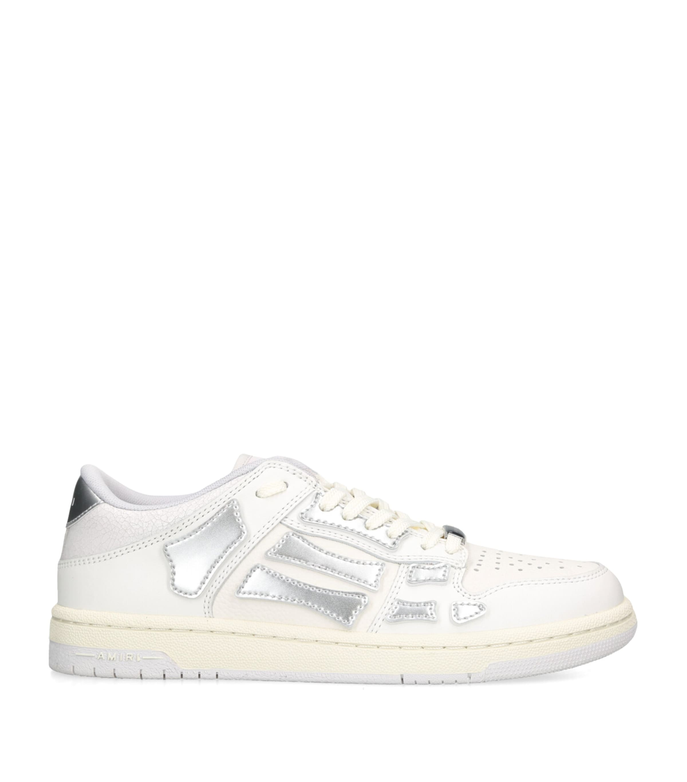 AMIRI METALLIC SKEL LOW-TOP SNEAKERS