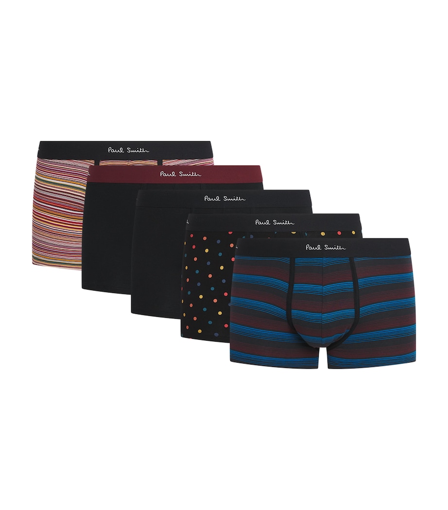 Stretch-Cotton Trunks (Pack of 5) 1A MUTICOLOUR Image 1
