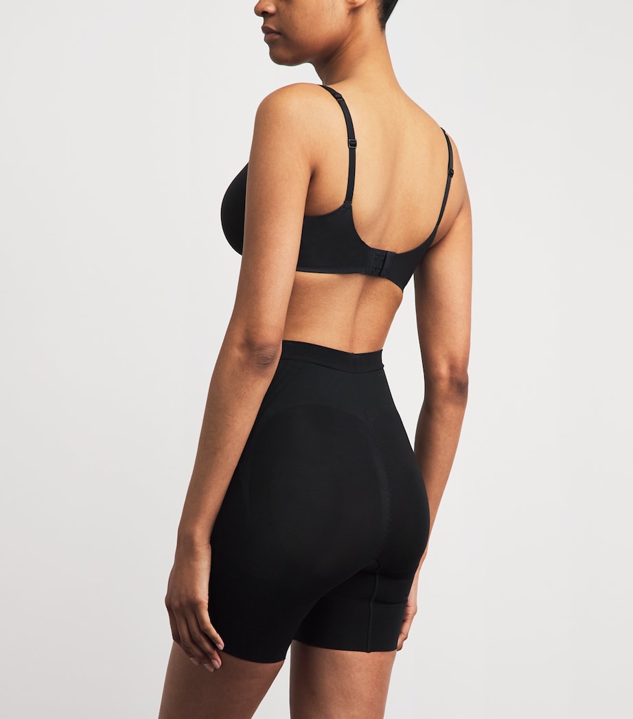 SPANX Womens SPANXsculpt GoFigure Mid-Thigh Shorts Very Black Image 3