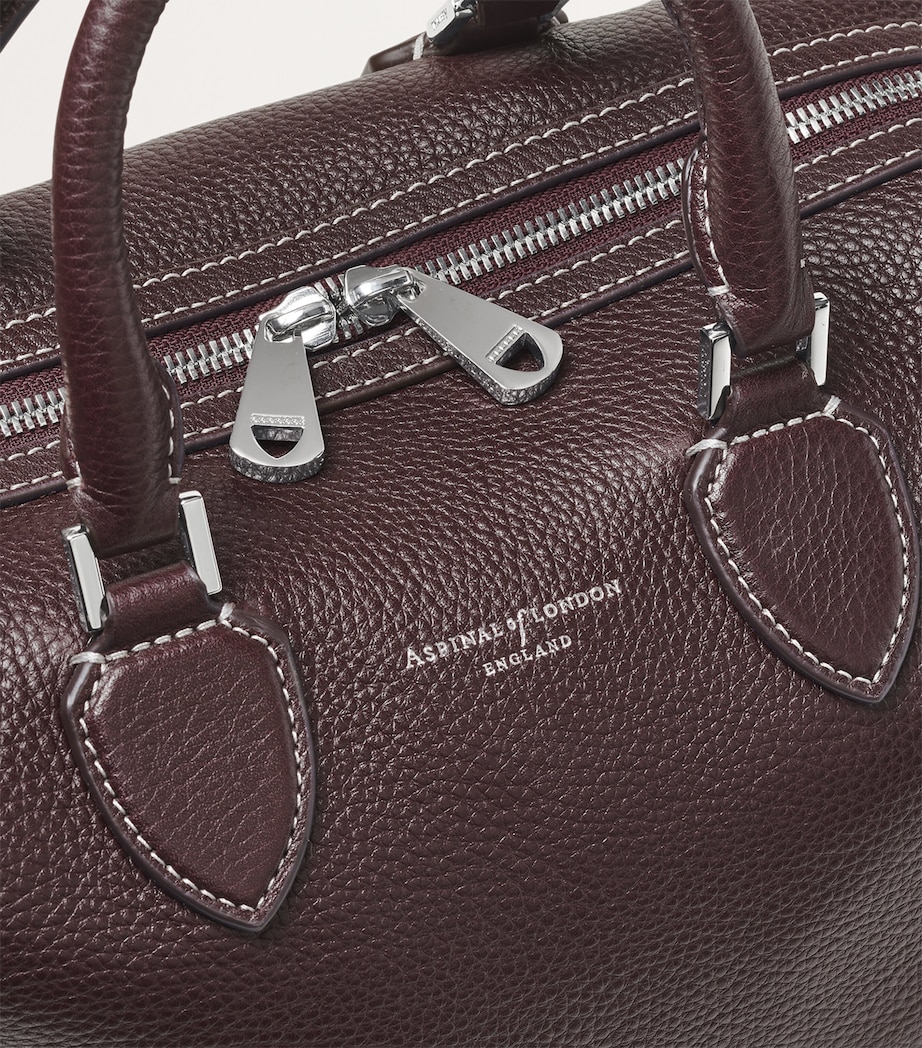 Leather Hudson Bowling Bag WINE Image 8