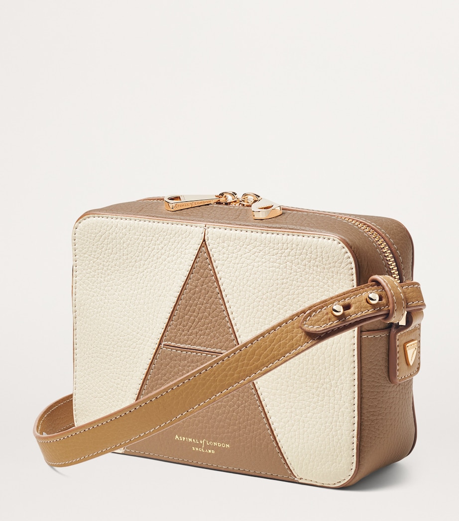 Leather 'A' Camera Bag TAUPE Image 3