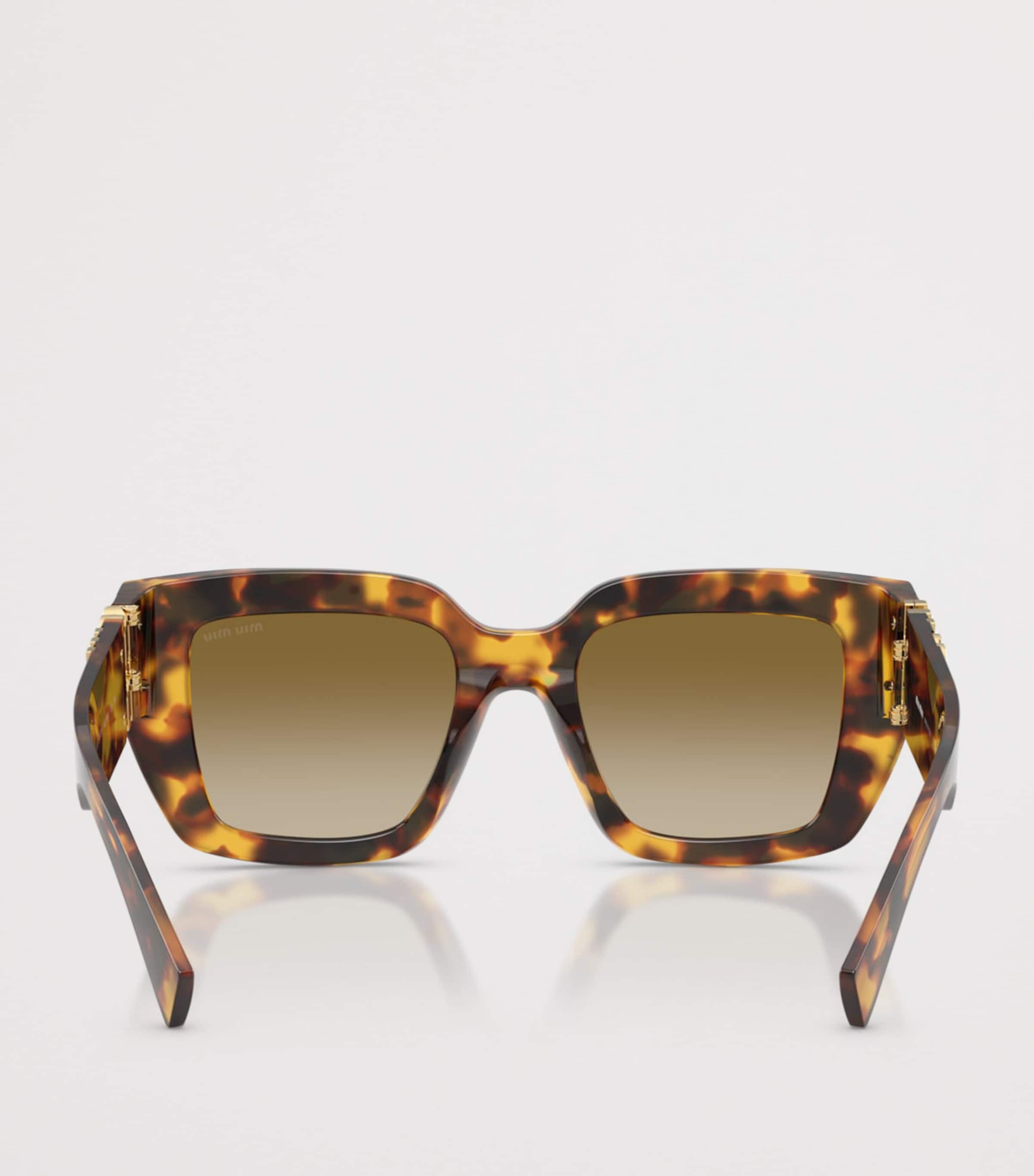 Miu Miu Tortoiseshell Square MU B05S Sunglasses Brown Image 4