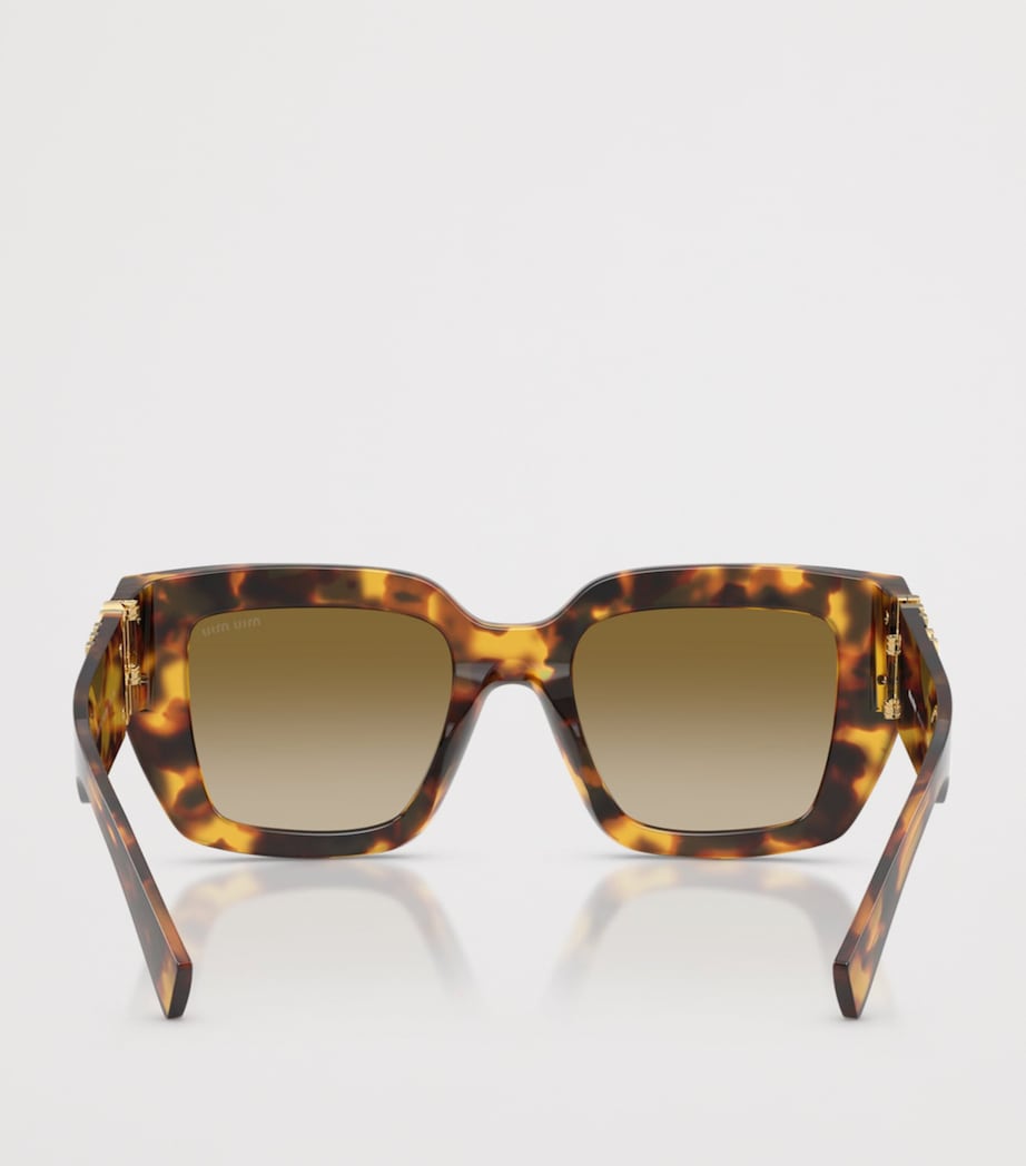 Miu Miu Tortoiseshell Square MU B05S Sunglasses Brown Image 4