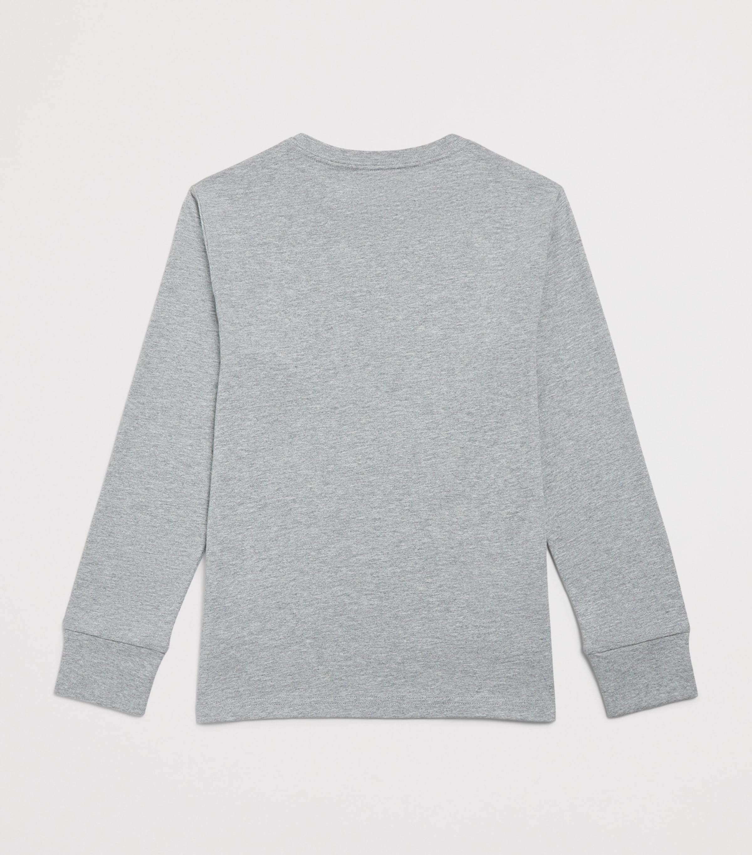 Ralph Lauren Kids Cotton Small Pony Long-Sleeve T-Shirt (6-14 Years) Grey Htr Image 2