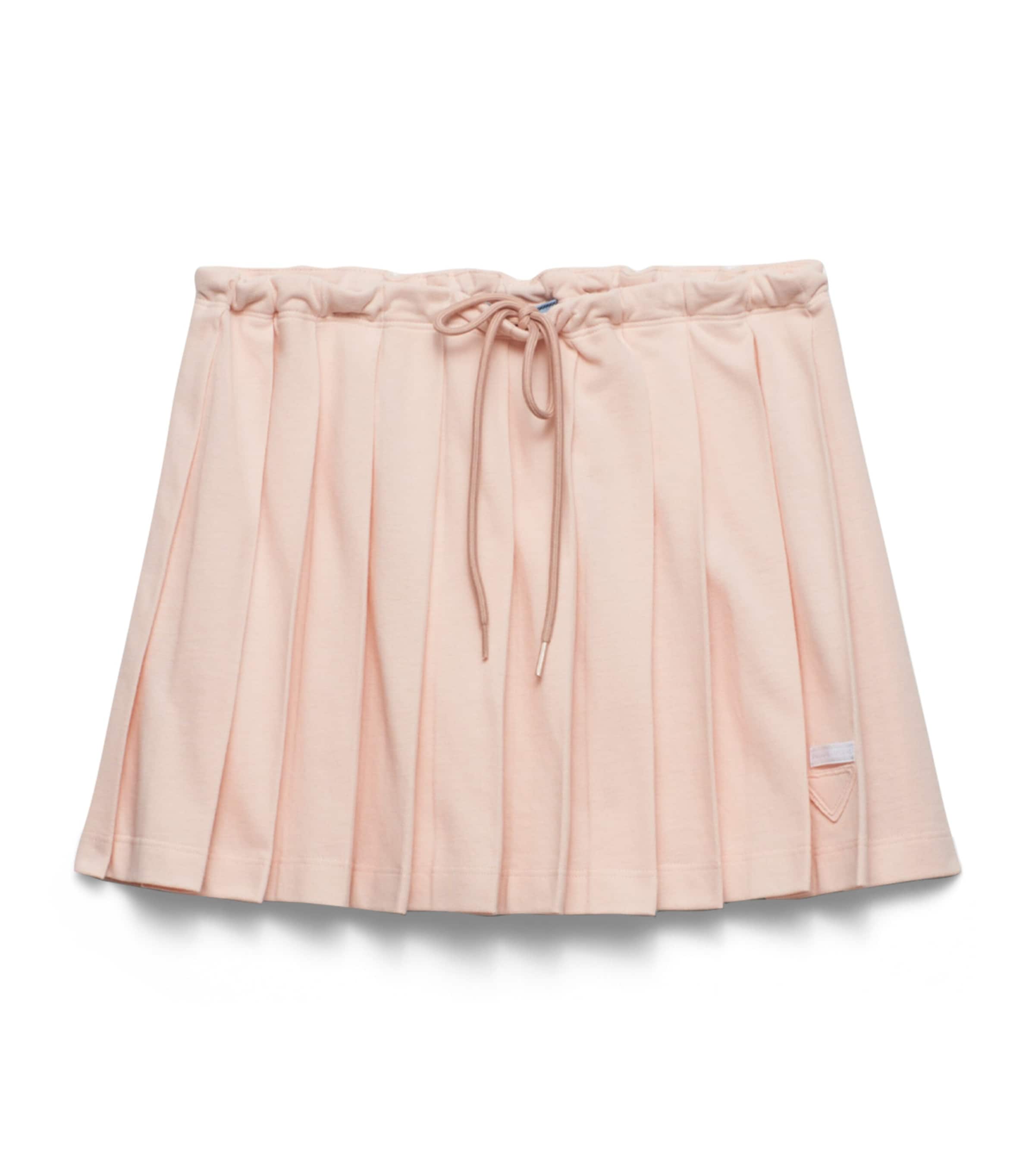 Cotton Pleated Mini Skirt F0924 Image 1