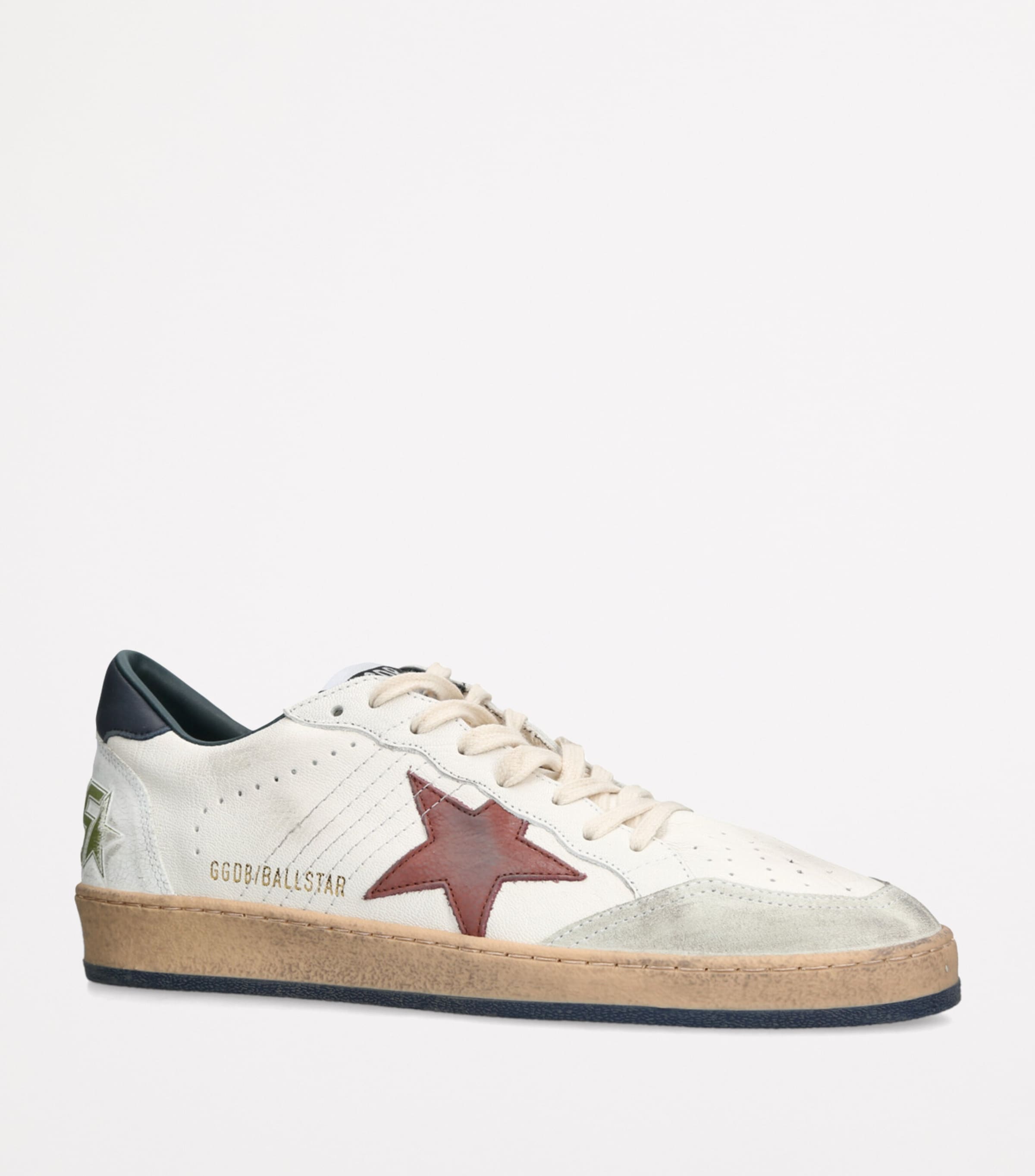 Leather Ballstar Sneakers WHITE/COMB Image 3
