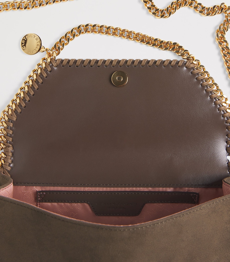 Faux Suede Fallabela Cross-Body Bag 2017 MOKA Image 4