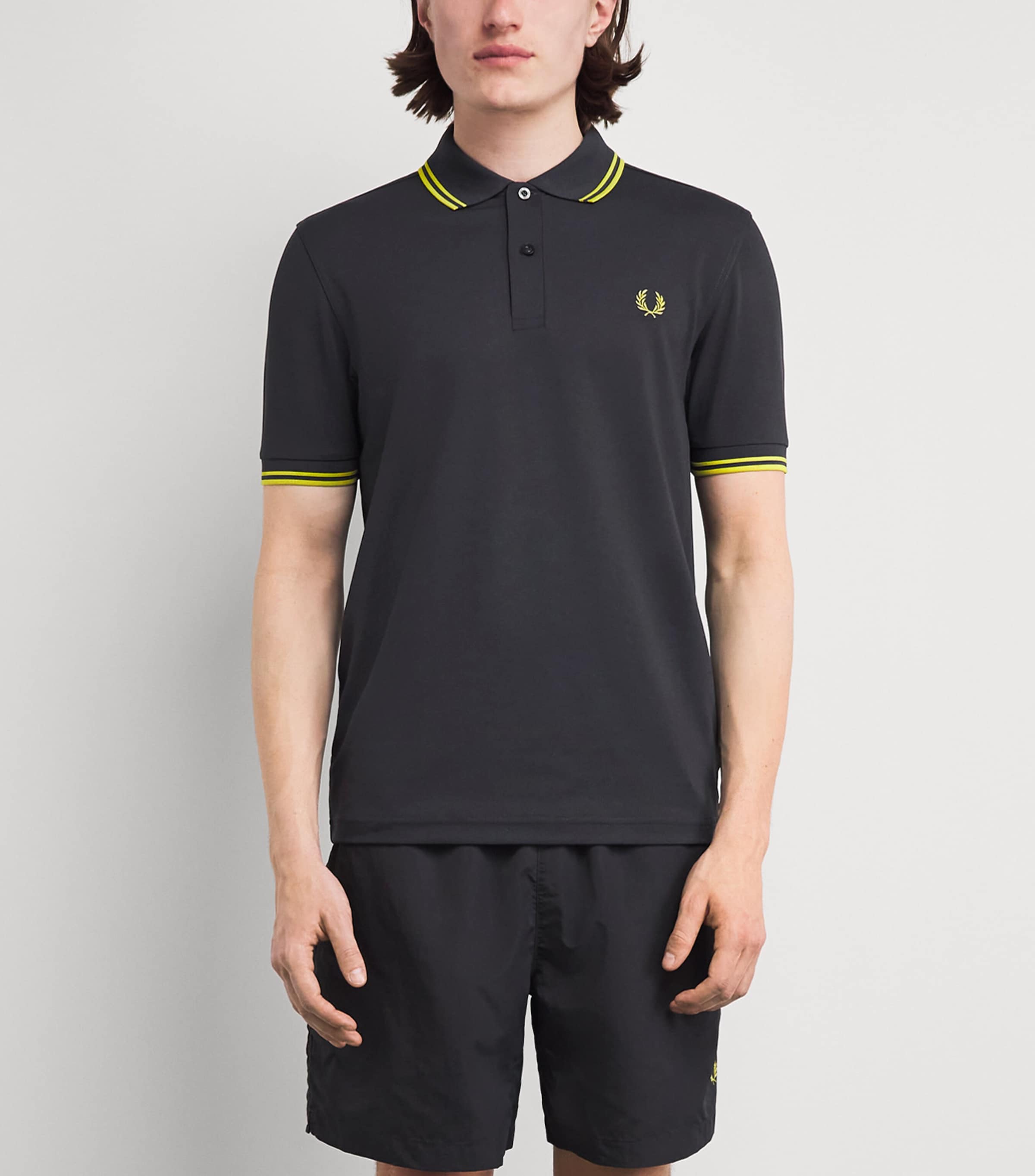 Fred Perry Mens Piqué Logo Tennis Polo Shirt Anchor Grey Image 4